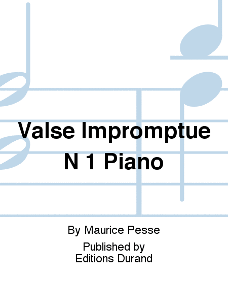 Valse Impromptue N 1 Piano