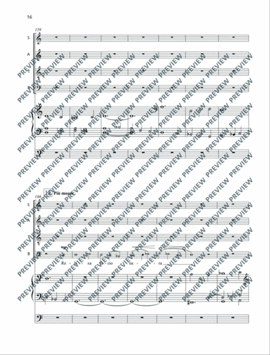 Veni Domine 4-Part scores gallery preview page 17