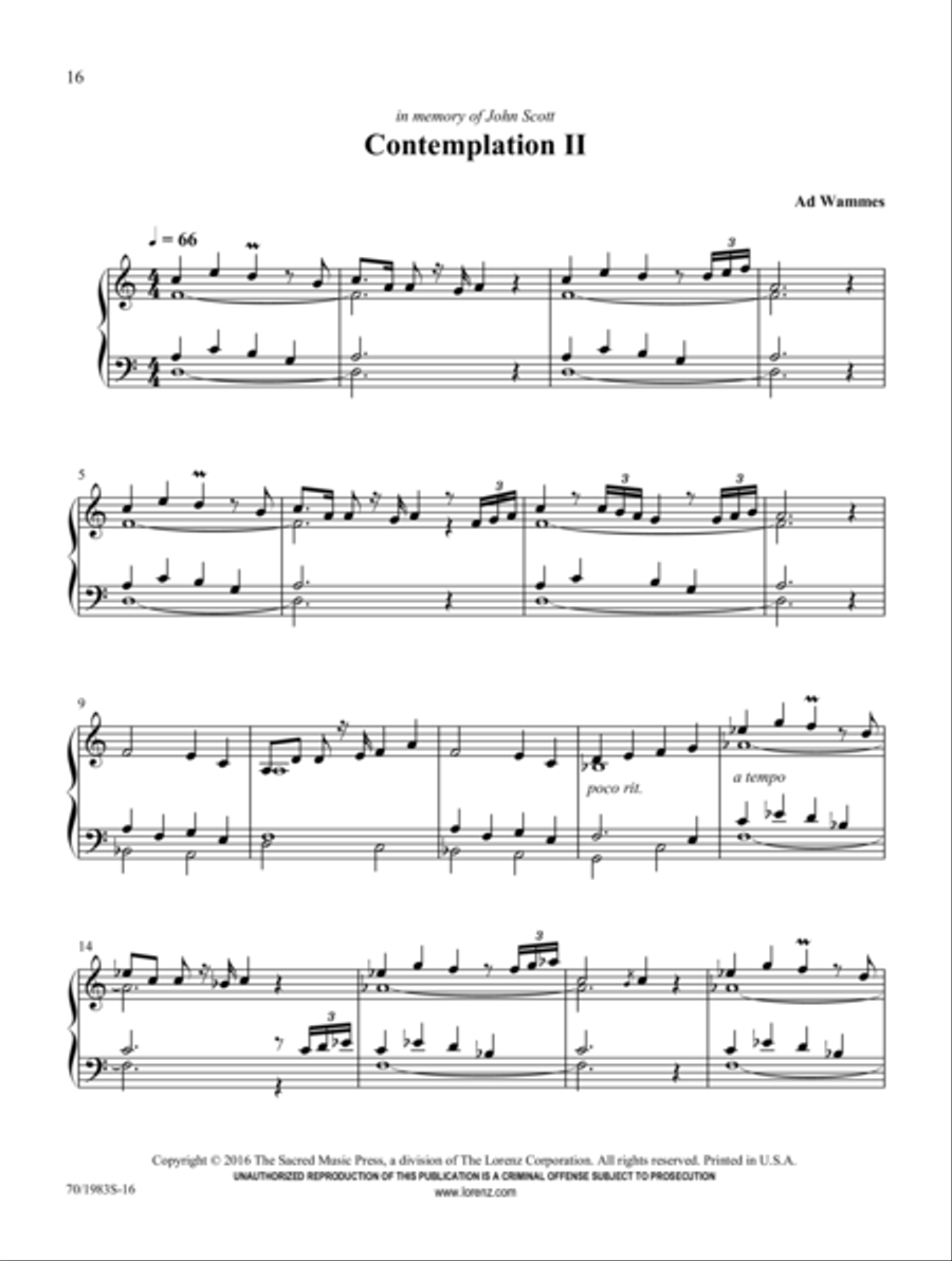 Triptych Triptych Organ Solo scores gallery preview page 9