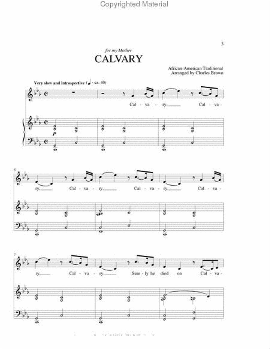 Calvary Unison Choir scores gallery preview page 2