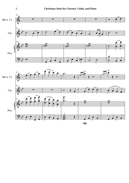 Christmas Suite for Clarinet, Violin, and Piano image number null