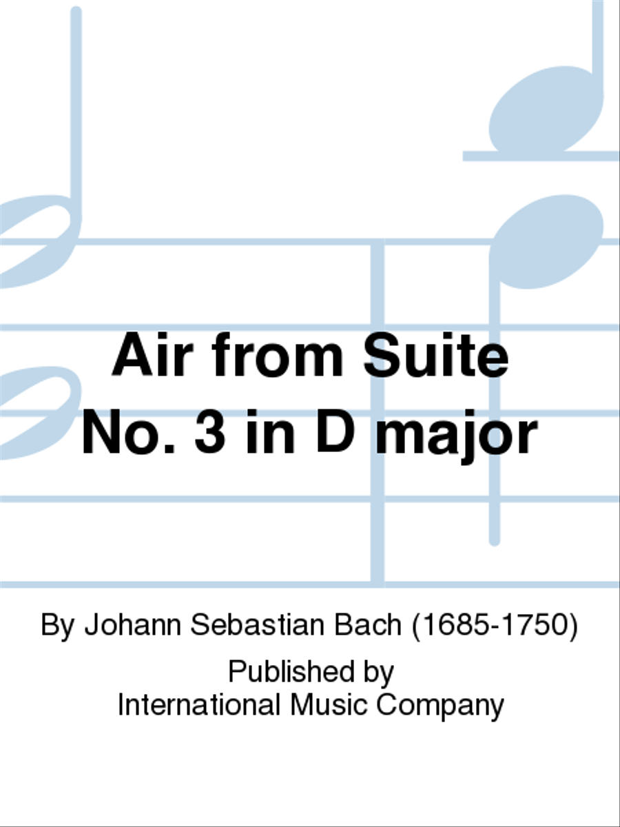 Air From Suite No. 3 In D Major Piano Accompaniment scores gallery preview page 1