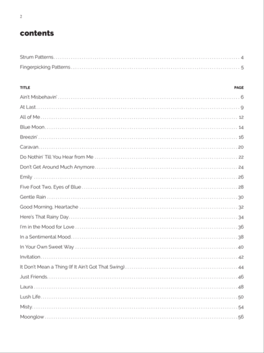 Alfred's Easy Guitar Songs -- Standards & Jazz Electric Guitar scores gallery preview page 3