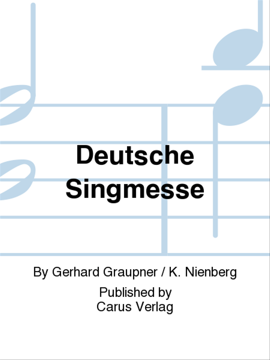 Deutsche Singmesse Choir scores gallery preview page 1