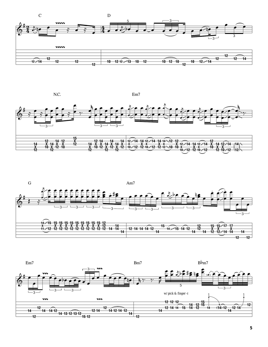Little Wing Acoustic Guitar scores gallery preview page 5