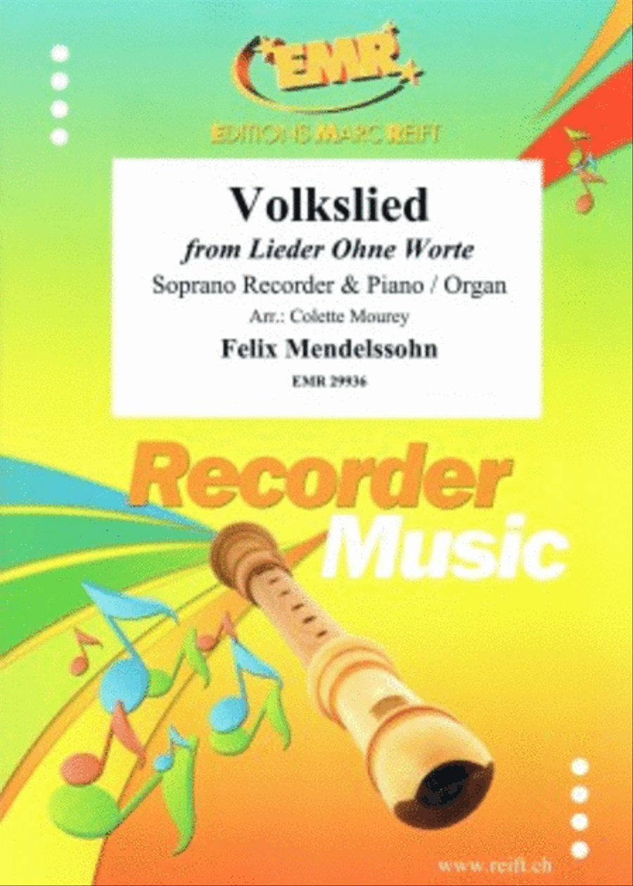 Volkslied Soprano Recorder scores gallery preview page 1