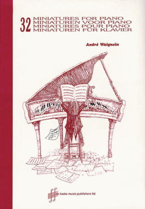 Book cover for 32 Miniatures for Piano