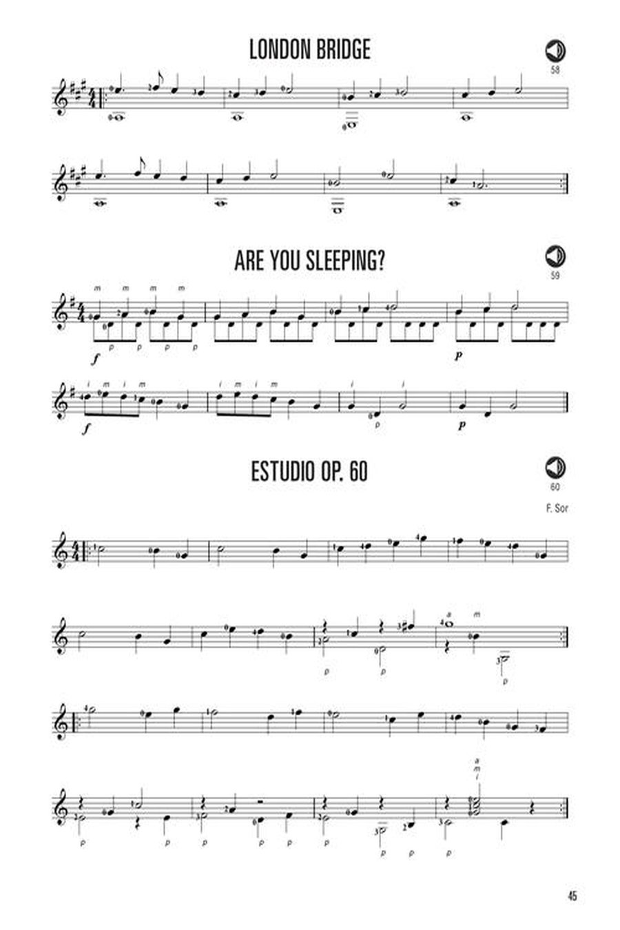 Classical Guitar for Kids Acoustic Guitar scores gallery preview page 10