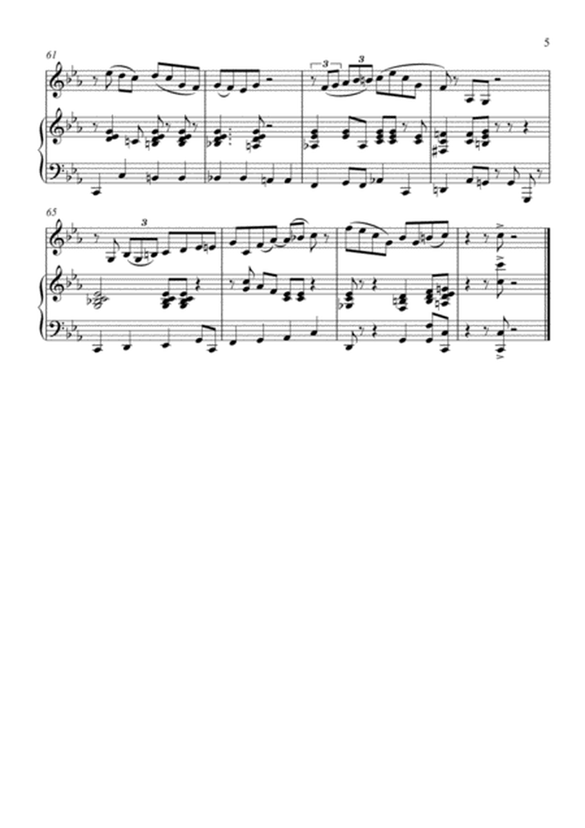 Walk in the Rain for Alto Sax and Piano image number null