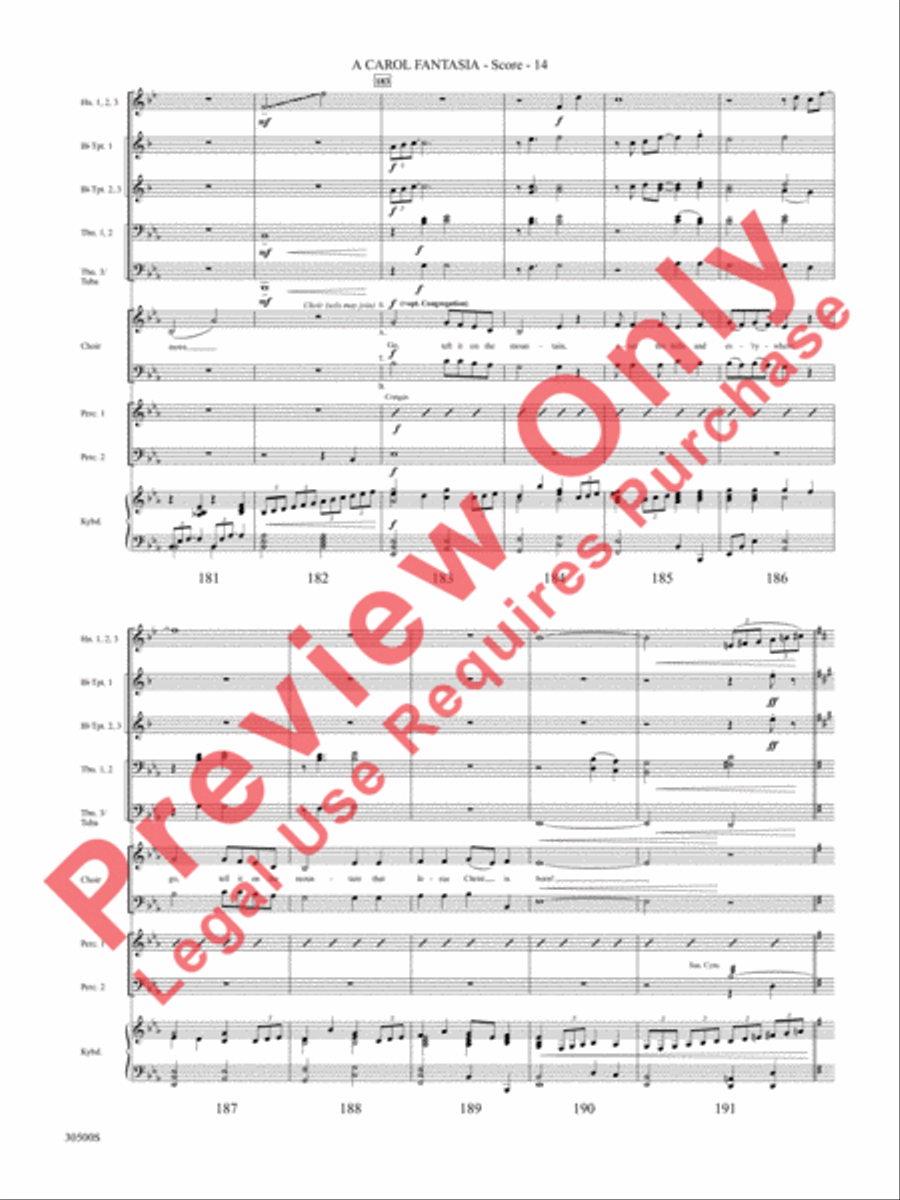 A Carol Fantasia A Carol Fantasia Choir scores gallery preview page 15