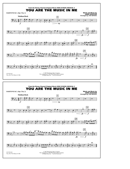 You Are the Music In Me (from High School Musical 2) - Baritone B.C. (Opt. Tbn. 2)