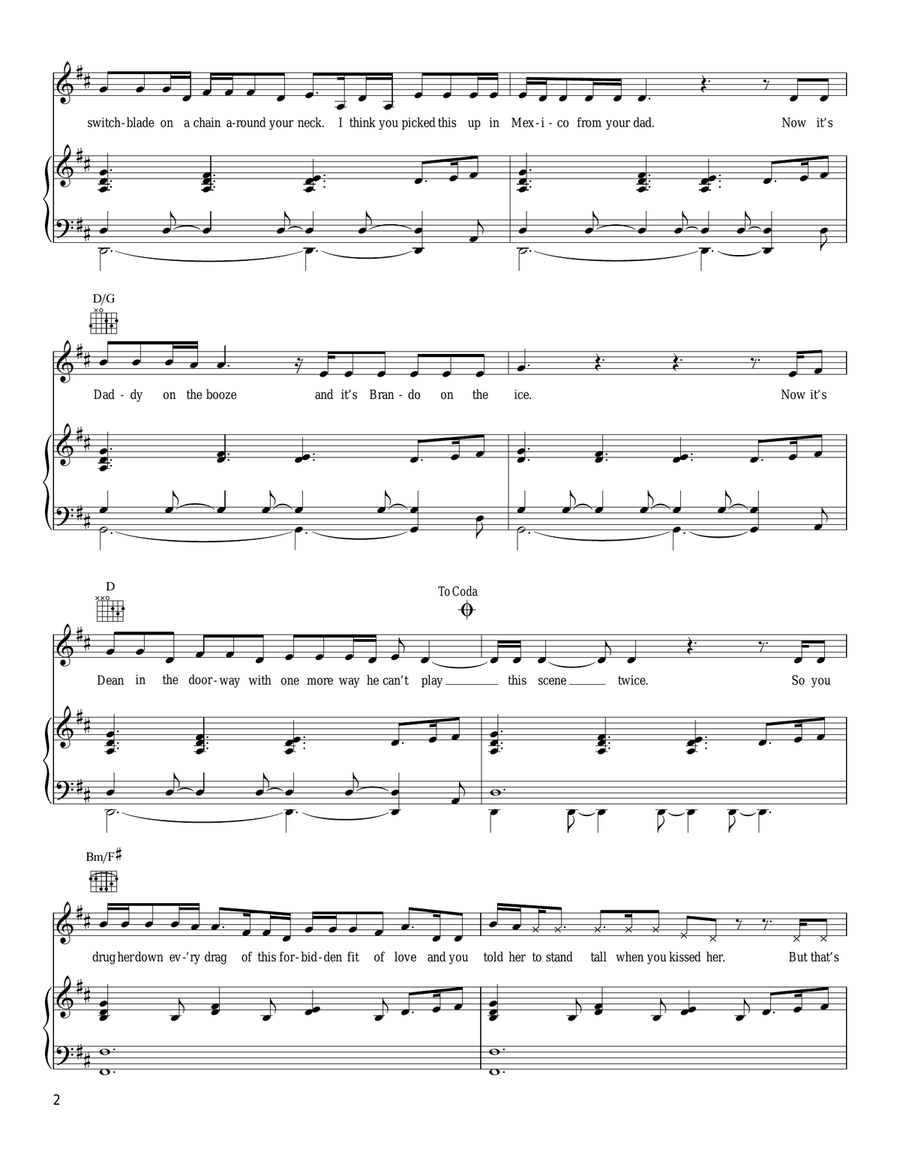 We Belong Together Piano, Vocal, Guitar scores gallery preview page 2