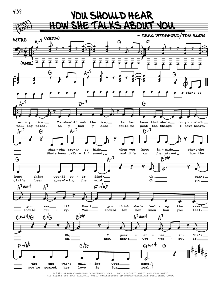 You Should Hear How She Talks About You Voice scores gallery preview page 1
