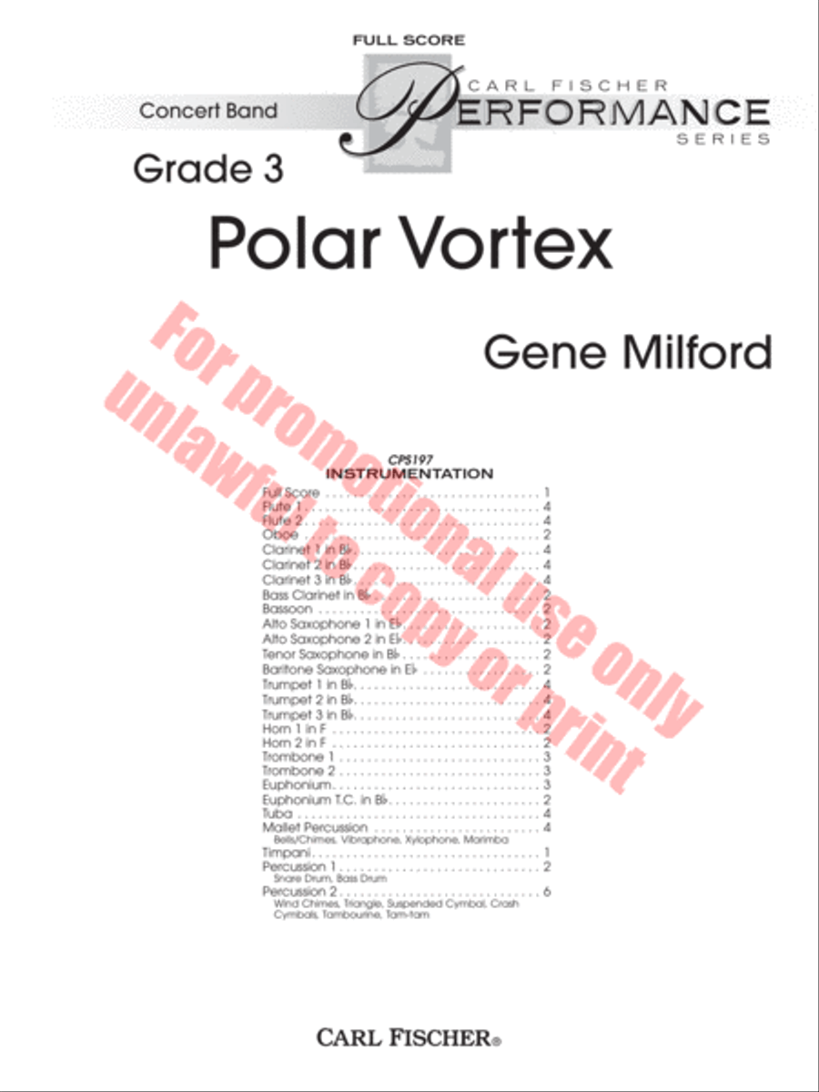 Polar Vortex Concert Band scores gallery preview page 2