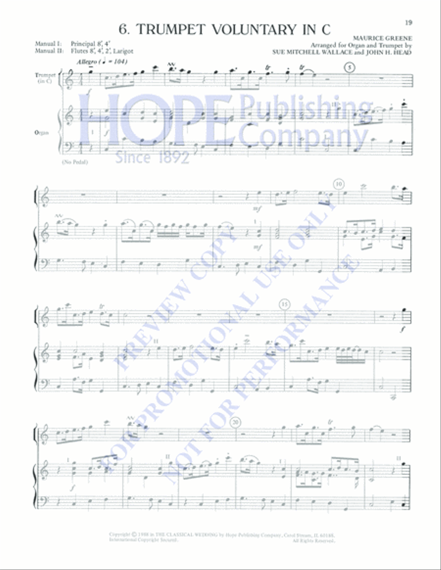 The Classical Wedding Trumpet Solo scores gallery preview page 21
