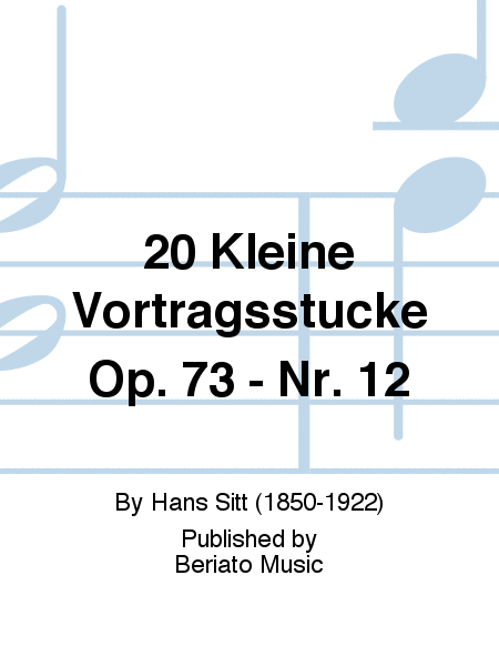 20 Kleine Vortragsstucke Op. 73 - Nr. 12