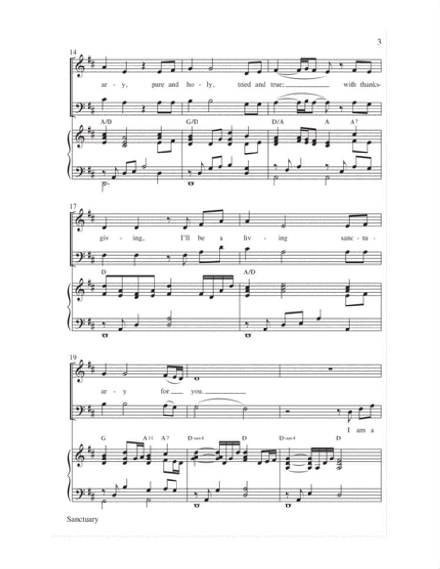 Sanctuary Sanctuary 4-Part scores gallery preview page 4