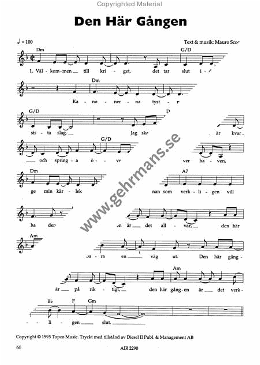 Pop 95 Pop 95 Piano, Vocal, Guitar scores gallery preview page 8