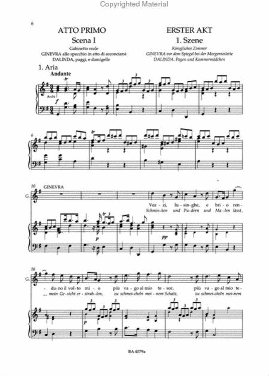 Ariodante HWV 33 Choir scores gallery preview page 3