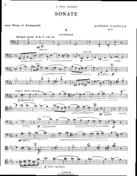 Sonate pour piano et violoncelle. Op. 6 [i.e. 8]