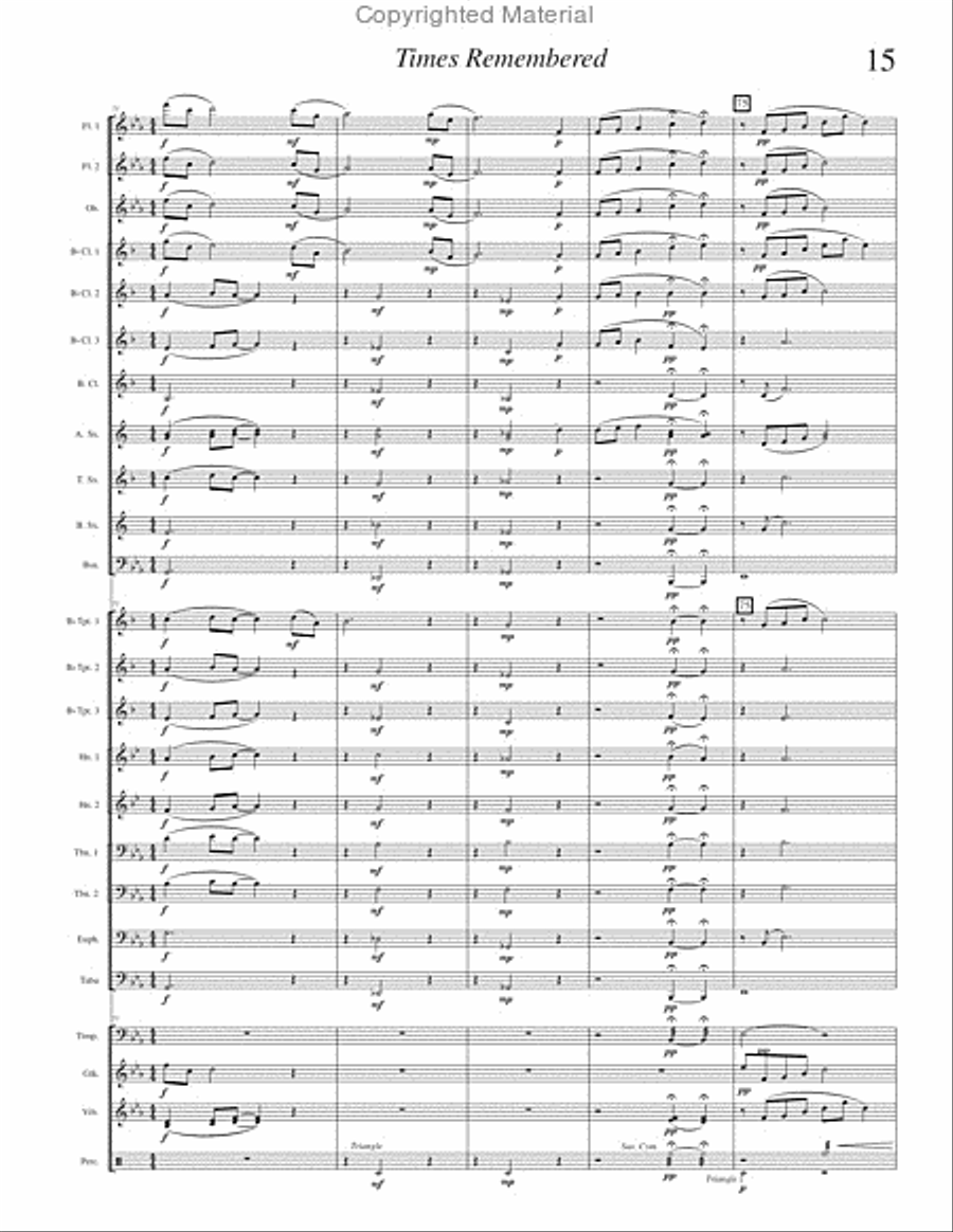 Times Remembered Times Remembered Concert Band scores gallery preview page 18
