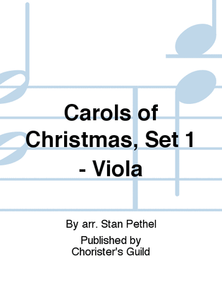 Book cover for Carols of Christmas, Set 1 - Viola