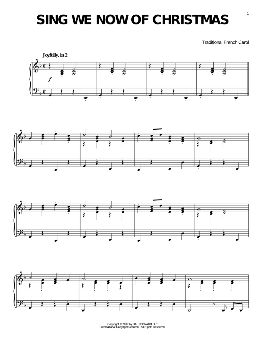 Sing We Now Of Christmas