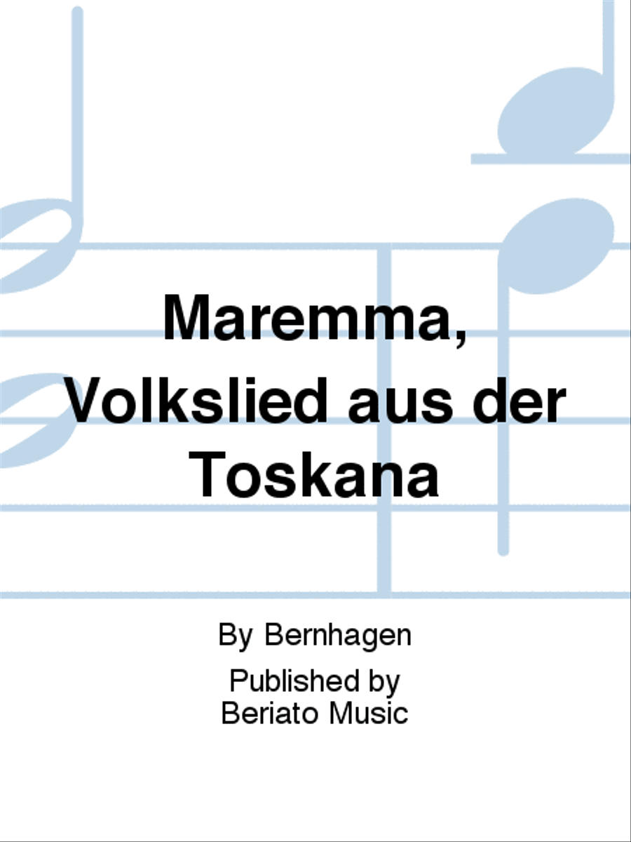 Maremma, Volkslied aus der Toskana Concert Band scores gallery preview page 1