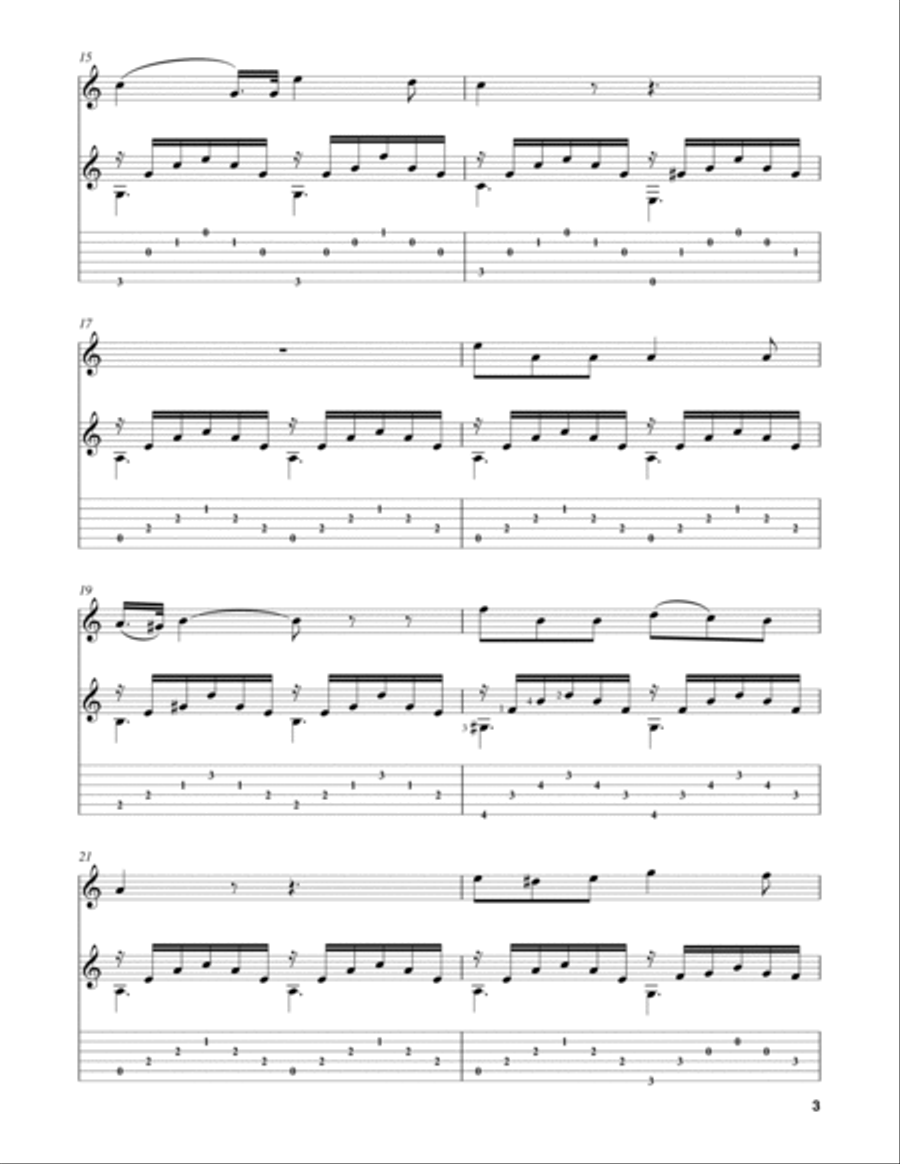 Una furtiva lagrima Flute scores gallery preview page 3