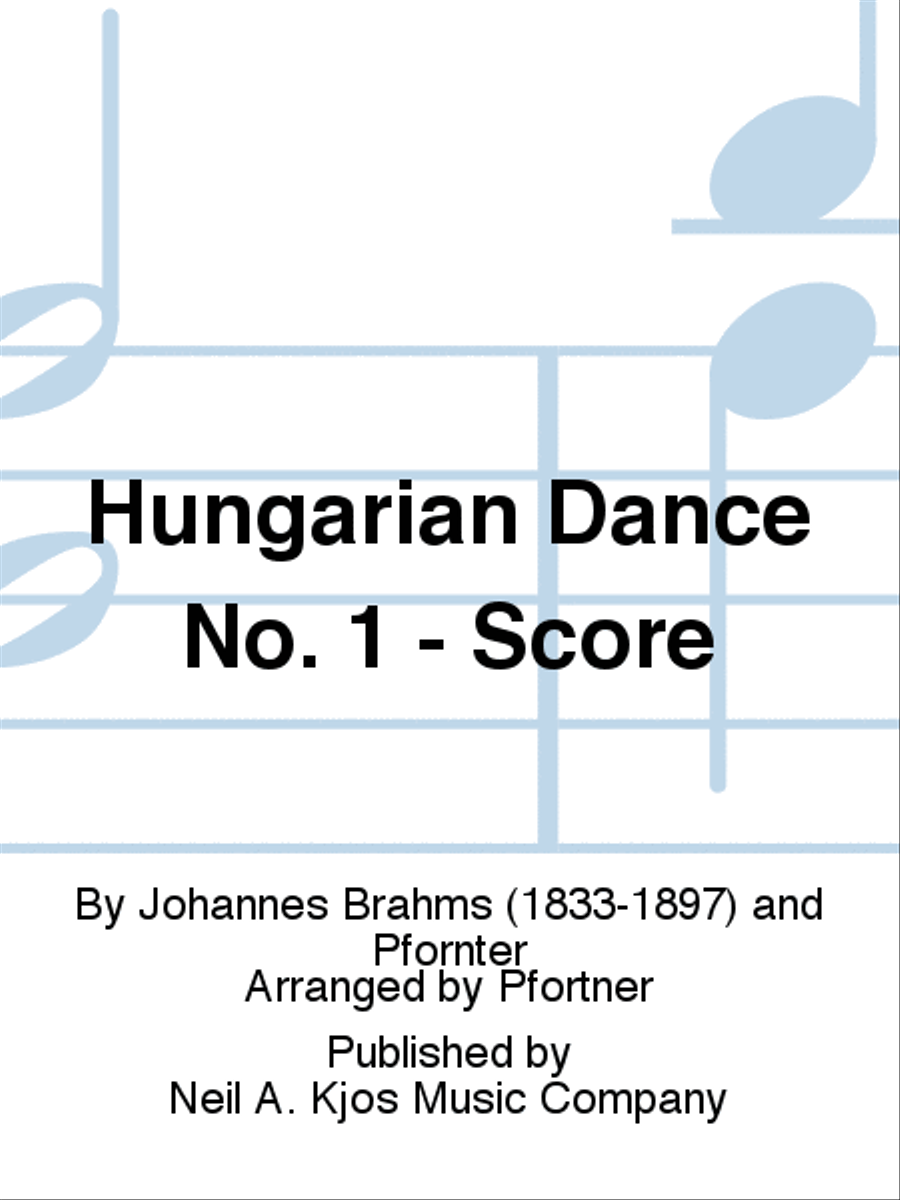 Hungarian Dance No. 1 - Score