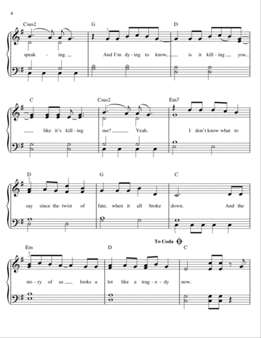The Story Of Us Voice scores gallery preview page 4