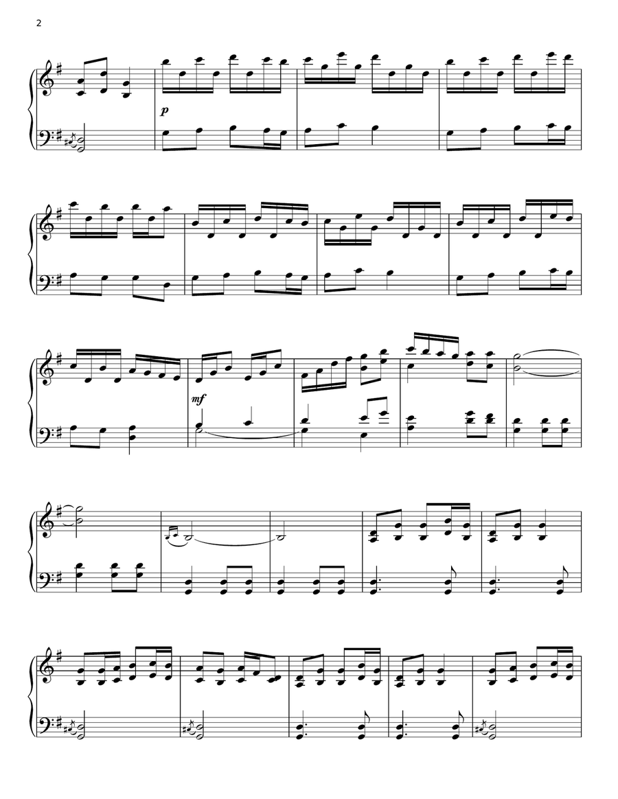 Christmas Tidings Piano Solo scores gallery preview page 2