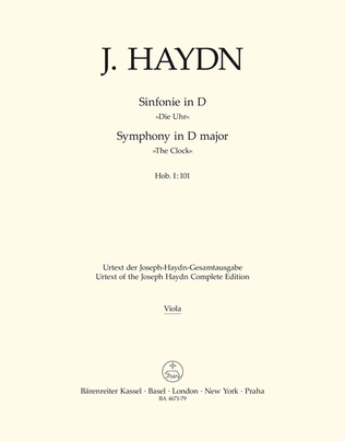 London Symphony, No. 8 D major Hob.I:101 'The Clock'