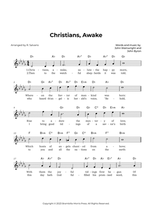 Christians, Awake (Key of D-Flat Major)