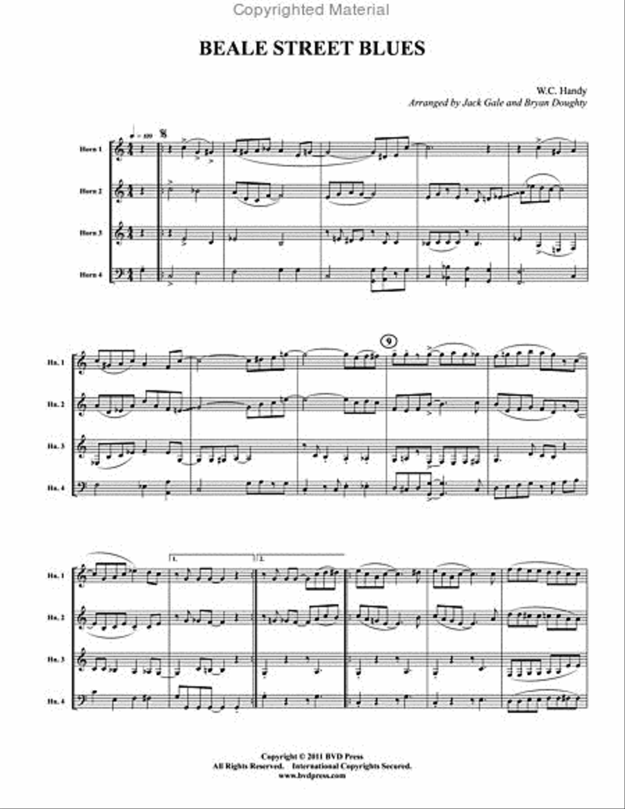 Beale Street Blues Beale Street Blues Horn scores gallery preview page 2