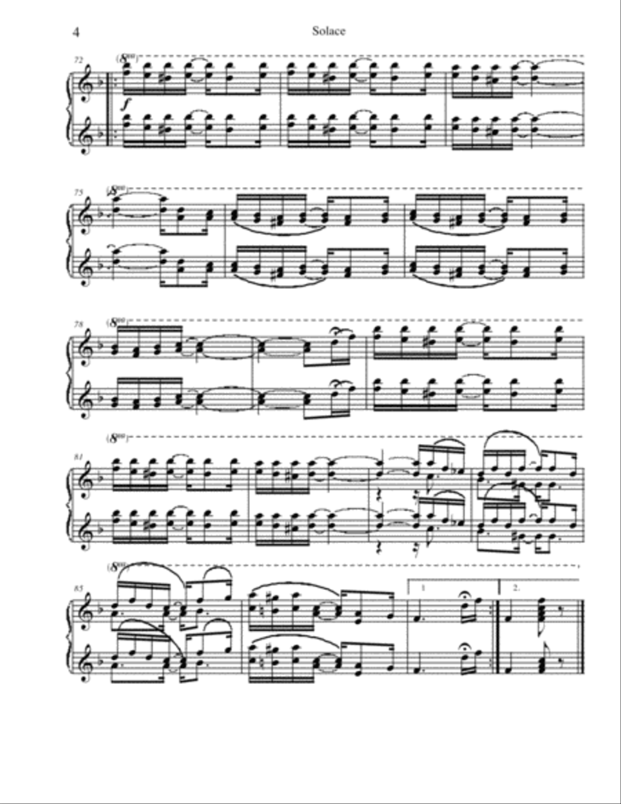 Joplin's Solace (A Mexican Serenade) Piano Duet (1 Piano 4 Hands) 1 Piano, 4-Hands scores gallery preview page 4
