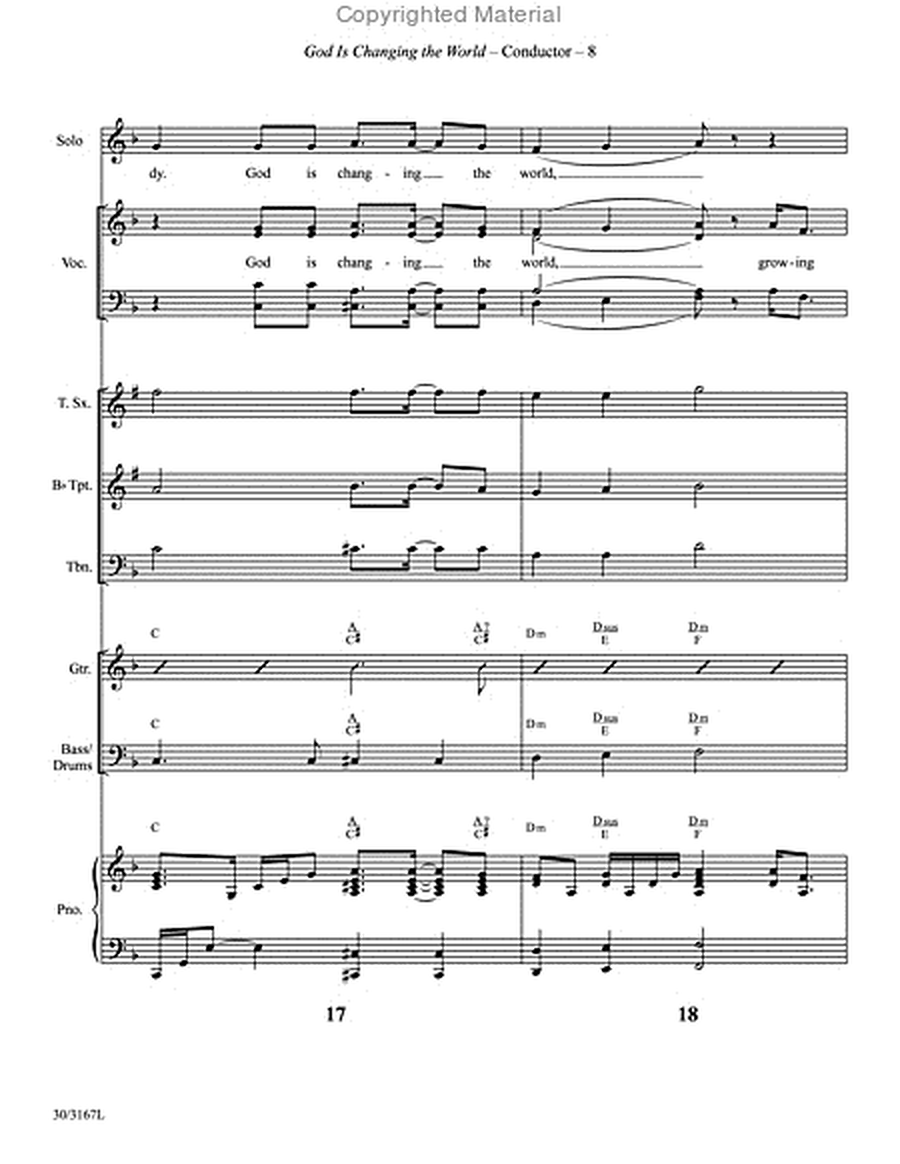 God Is Changing the World - Instrumental Ensemble Score and Parts image number null