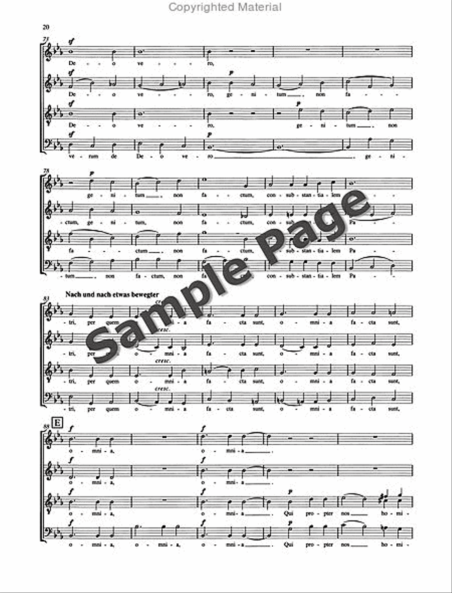 Missa Sacra Op. 147 Missa Sacra Op. 147 4-Part scores gallery preview page 21