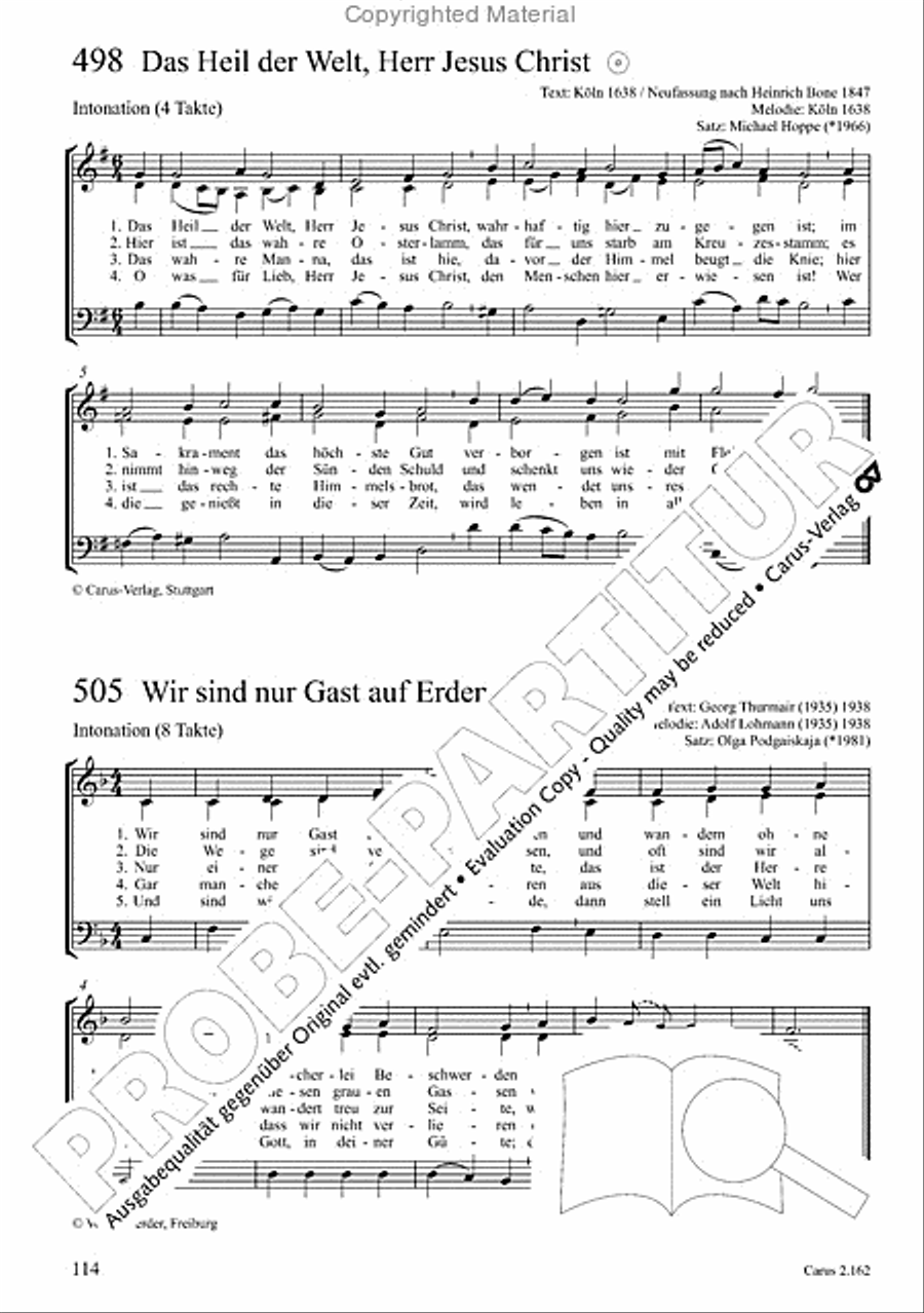 Chorbuch Gotteslob SAM Chorbuch Gotteslob SAM 3-Part scores gallery preview page 115