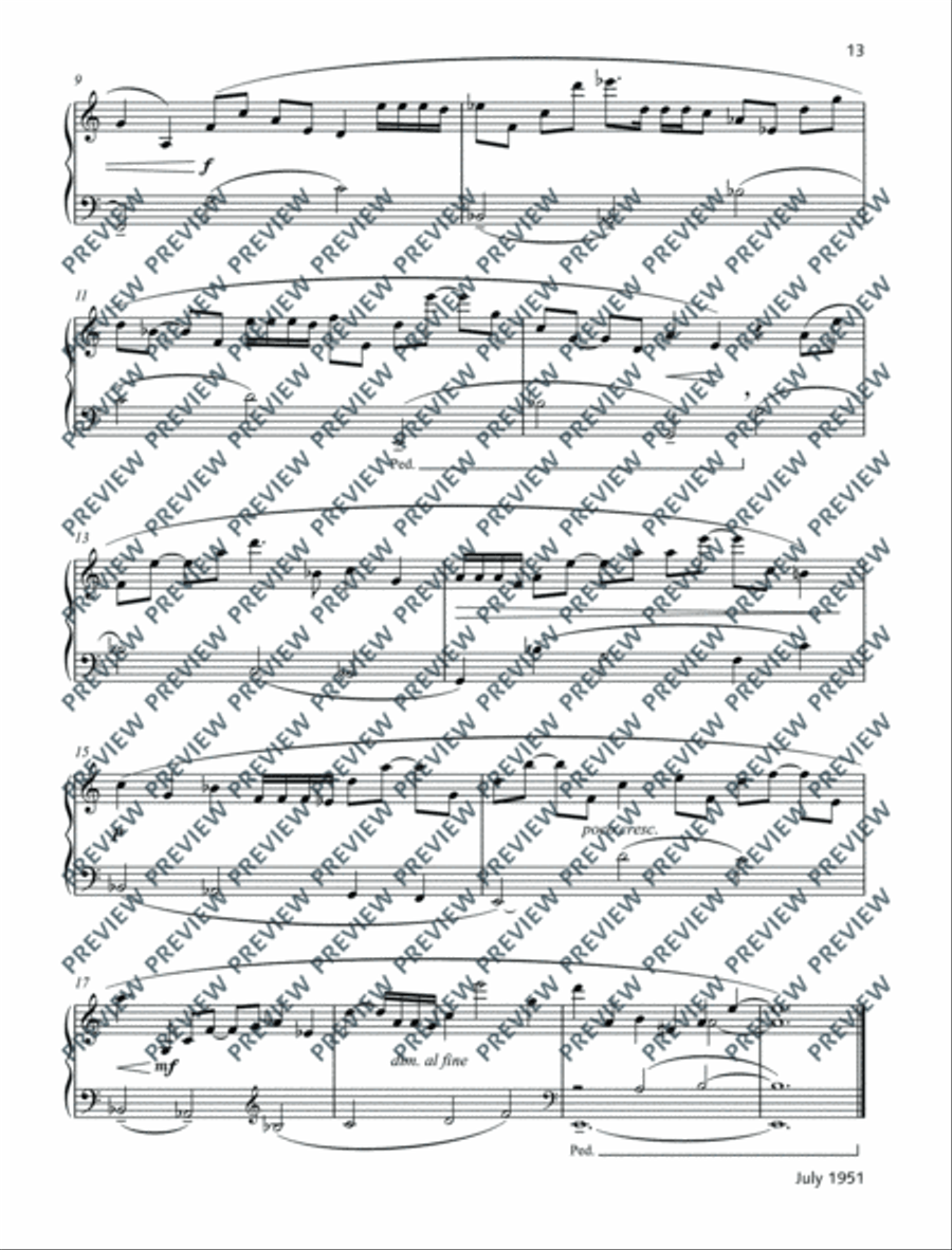 Five Keyboard Pieces Piano Solo scores gallery preview page 18