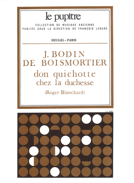 Don Quichotte Chez La Duchesse Partition D Orchestre (lp30)