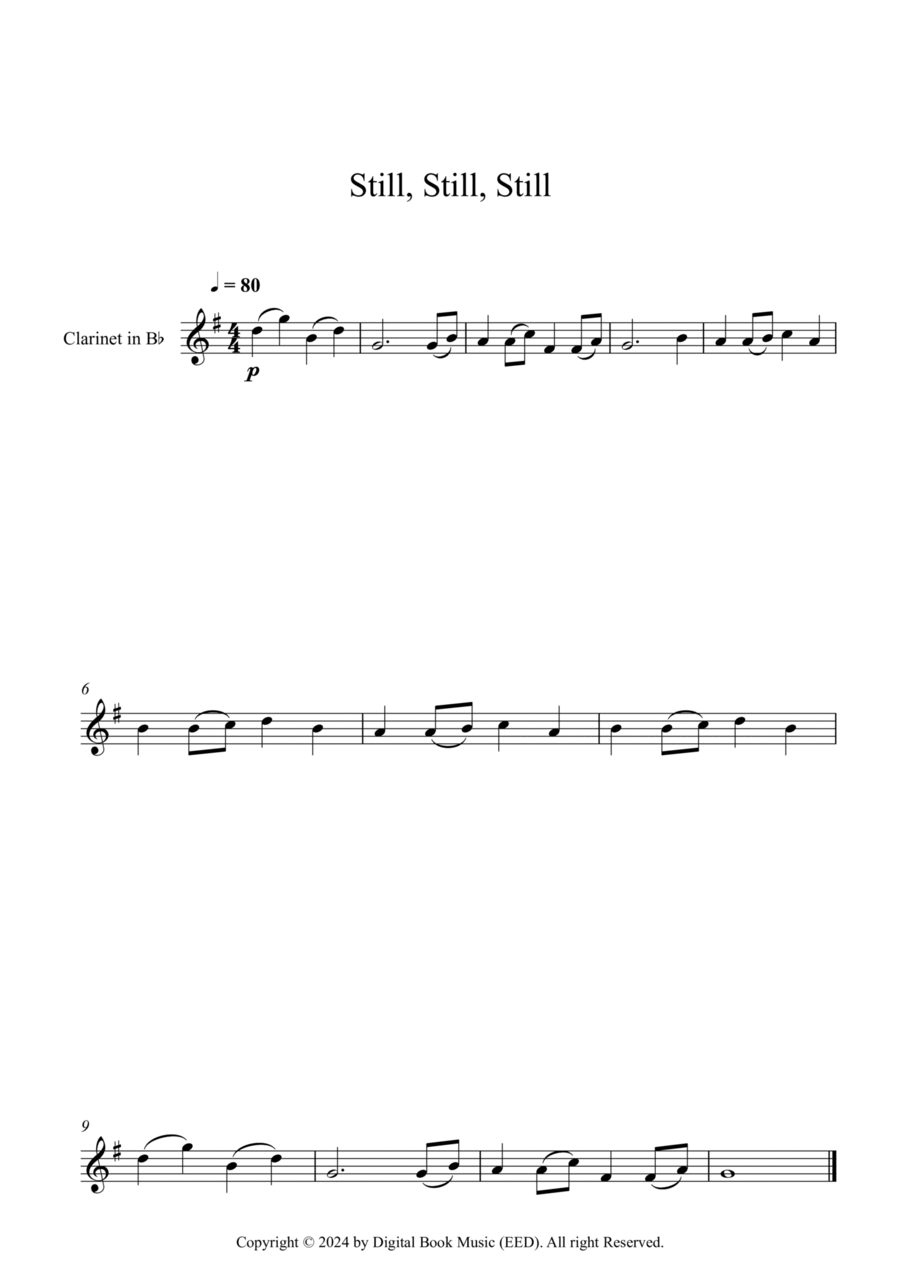 Still, Still, Still (Clarinet) B-Flat Clarinet scores gallery preview page 1