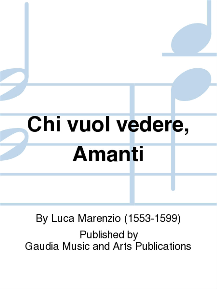 Chi vuol vedere, Amanti 3-Part scores gallery preview page 1