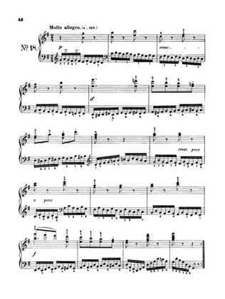 Czerny: School of Velocity, Op. 299 No. 18