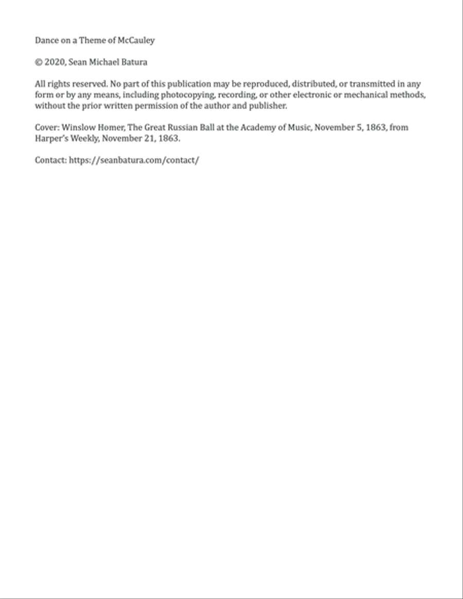 Dance on a Theme of McCauley (Guitar Trio) Guitar Ensemble scores gallery preview page 2