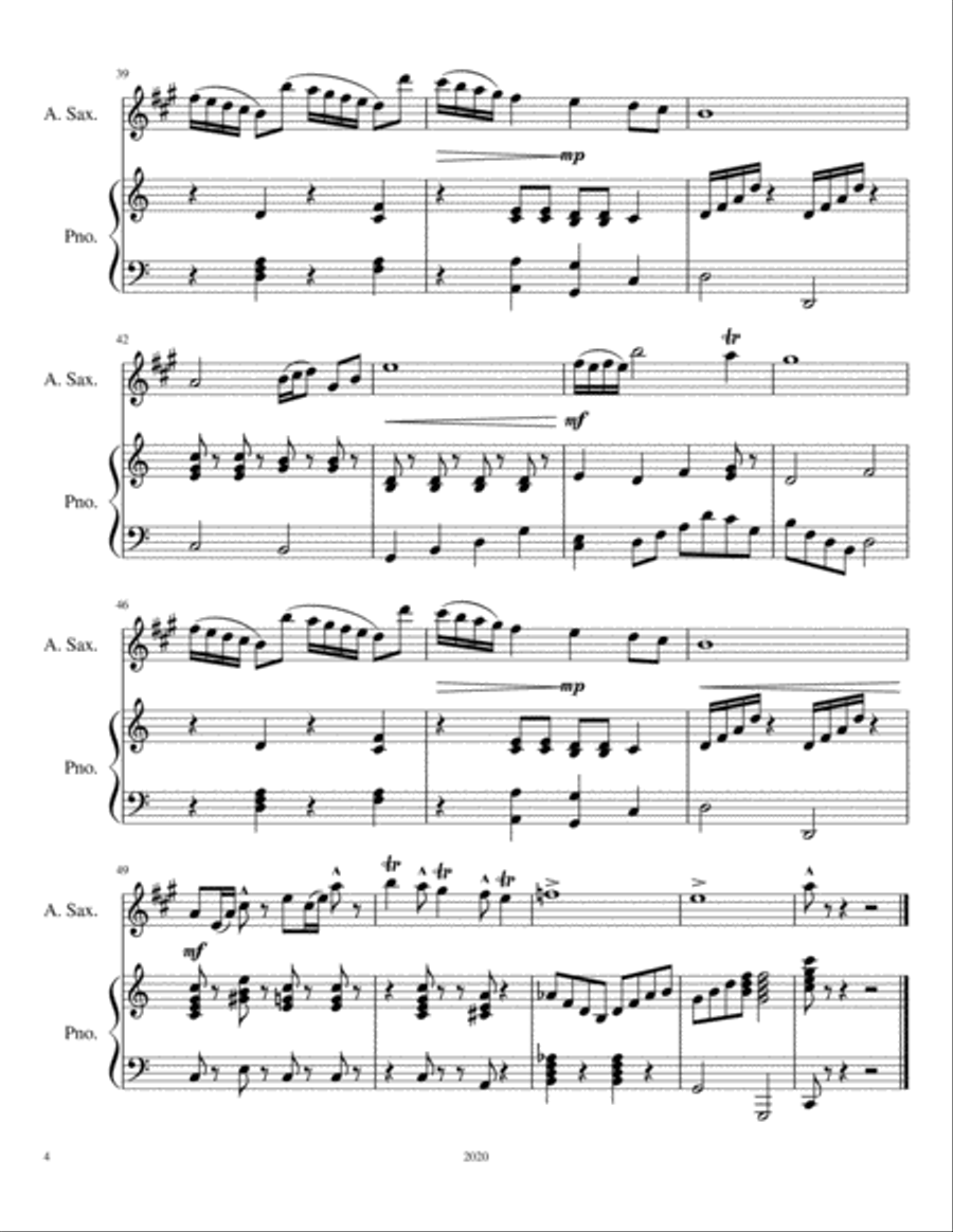 Chelsea's Coffee House Chelsea's Coffee House Alto Saxophone scores gallery preview page 4