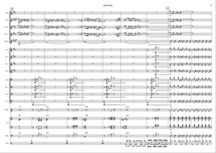 Samba Song Jazz Ensemble scores gallery preview page 5