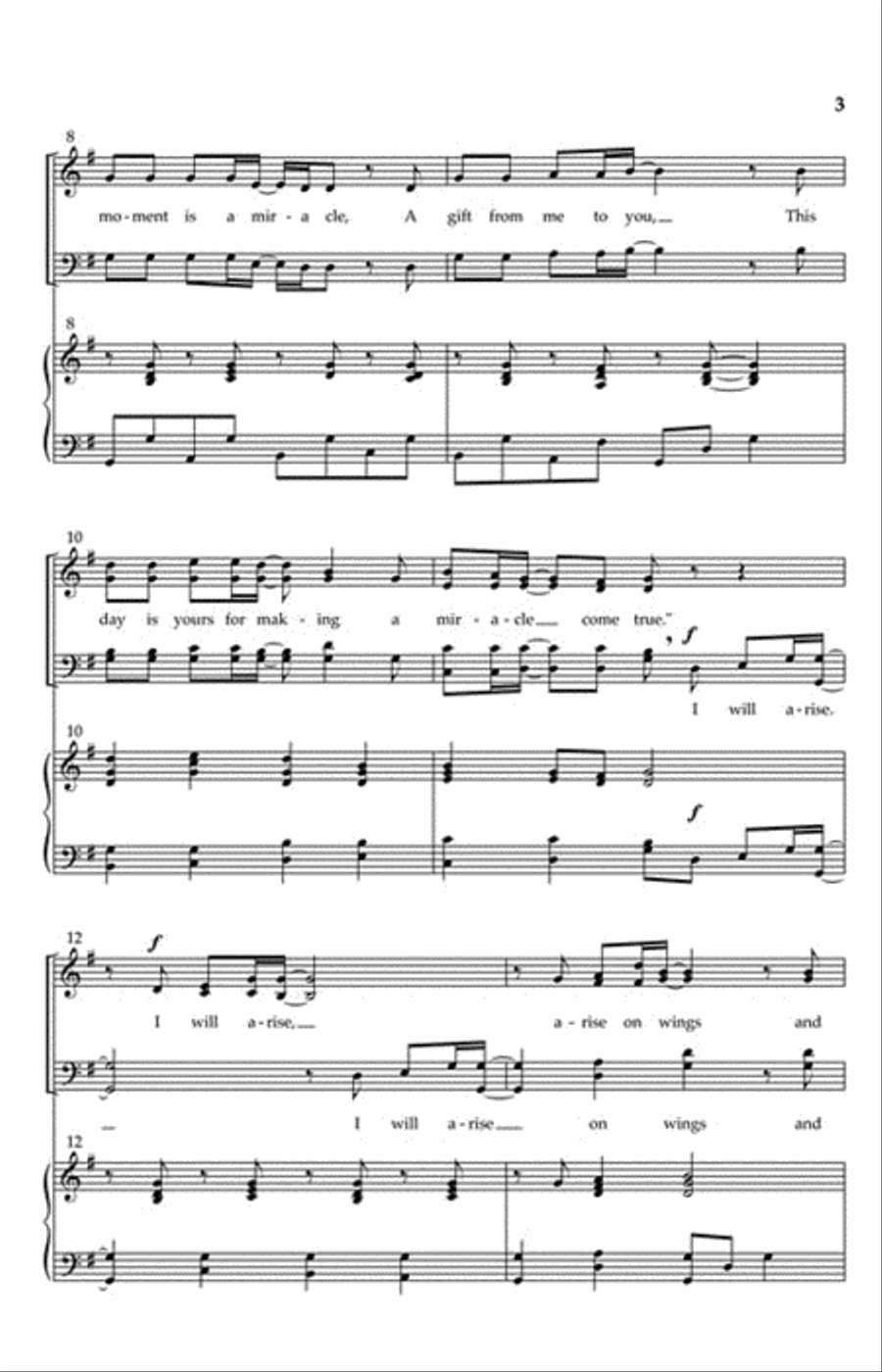 I Will Arise 4-Part scores gallery preview page 3