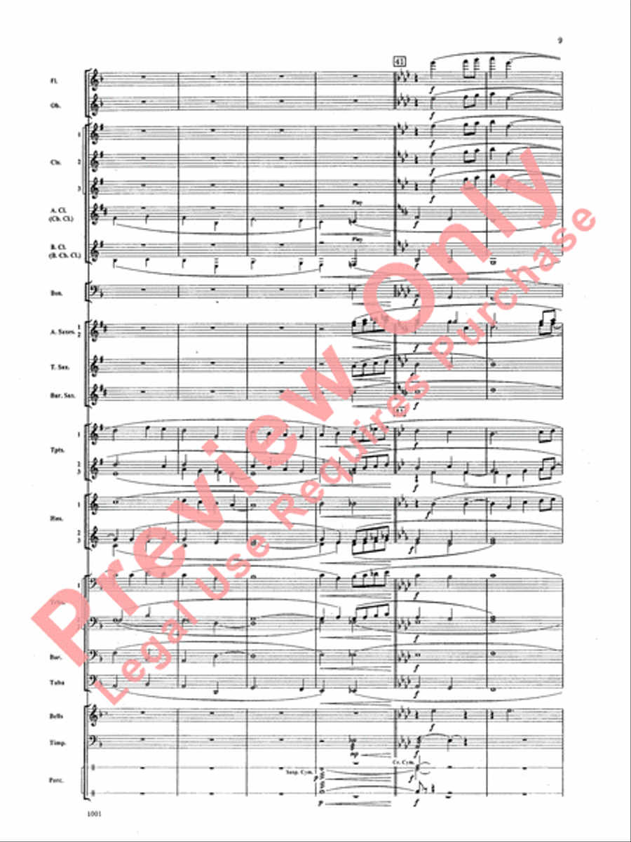 Ballad for Peace Ballad for Peace Concert Band scores gallery preview page 10
