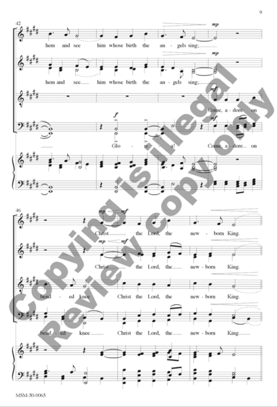 Angels We Have Heard on High Divisi scores gallery preview page 9